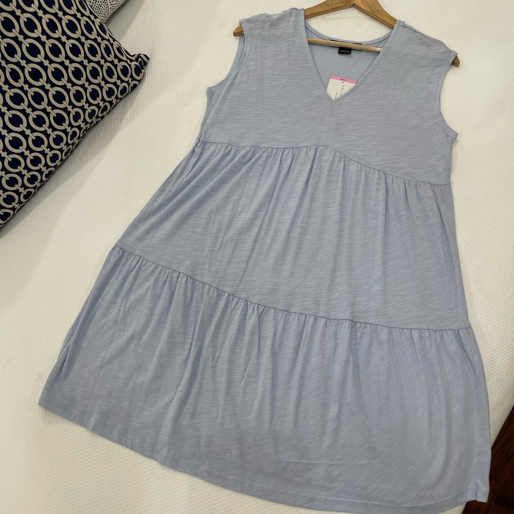 NWT! Sanctuary Sleeveless Light Blue Dress/or Swim Coverup